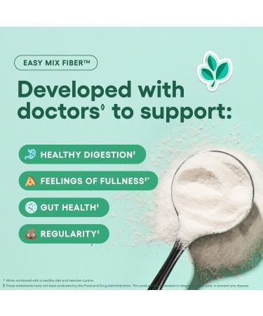 Physician's CHOICE Easy Mix Fiber for Digestive Health & Regularity - No Grit Sugar Free & Tasteless - Daily Prebiotic Soluble Fiber Powder Supplement for Women and Men - Unflavored - 7.1oz Fiber Powder 7.1 Ounce (Pack of  - Buy Online on GoSupps.com