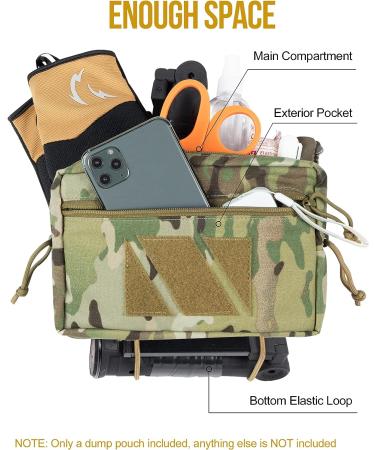 OneTigris PLUS1S Dump Pouch | Tactical Fanny Pack for Vest & Chest Rig | Multicam - Buy Online on GoSupps.com