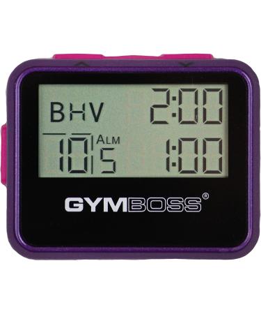 Gymboss Interval Timer and Stopwatch - Violet / Pink Metallic Gloss - Buy Online on GoSupps.com