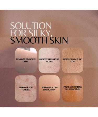 BfefBo Kessa Exfoliating Glove 2 Pack Exfoliating mitt Natural shower loofah exfoliating body scrub Tan removal Plant based Eco friendly Products Plastic free (TAN) - Buy Online on GoSupps.com