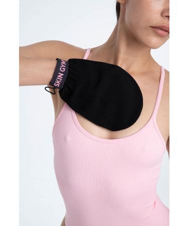 Skin Gym Exfoliating Body Mitt Scrubber - Deep Exfoliating Gloves for Smooth Glowing Skin - Dead Skin Remover & Pore Unclogger - Black - Buy Online on GoSupps.com