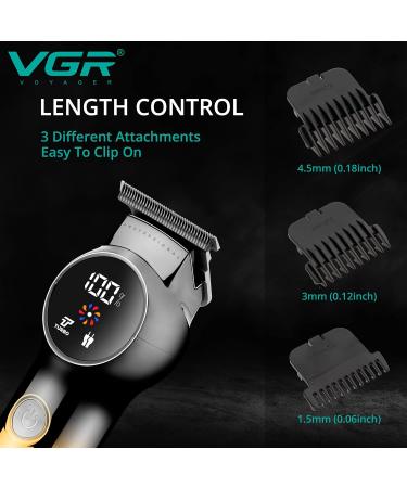 VGR Men's Electric Beard Trimmer with Turbo Mode and Precision Ceramic Blades - Buy Online on GoSupps.com