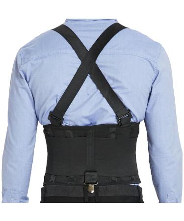 NeoTech Care Lumbar Brace - Adjustable Back Support Belt with Removable Clips & Detachable Suspenders | Light Breathable Ideal for Work & Posture | Size M Black - International Shipping Available - Buy Online on GoSupps.com