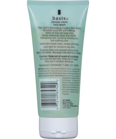 Basis Cleaner Clean Face Wash 6 oz - Pack of 3 | Gentle Daily Cleanser - Buy Online on GoSupps.com