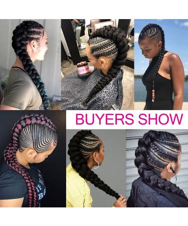 Goddess Braid Fauxhawk High Puff Hair Piece for Black Women - KRSI Yaki Straight Mohawk Clip-in Extensions (1B) - Buy Online on GoSupps.com