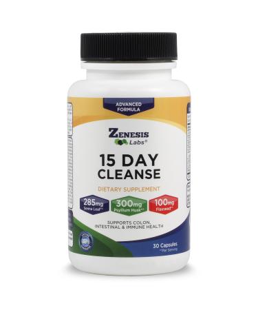 Zenesis Labs 15 Day Detox Cleanse - Natural Gentle & Effective
