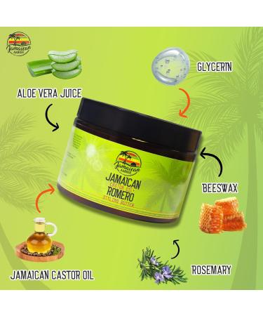 Jamaican Amber Rosmarin Hair Styling Gel - 12 fl oz - Nourishing Castor Oil Formula for Stronger Hair & Promotes Growth - Buy Online on GoSupps.com