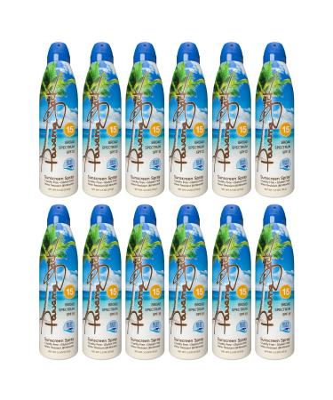 Panama Jack Continuous Spray Sunscreen SPF 15 - 5.5 OZ (Pack of 2) | Broad Spectrum UVA/UVB Protection | Water Resistant 80 Minutes | PABA, Paraben, Gluten & Cruelty Free - Buy Online on GoSupps.com