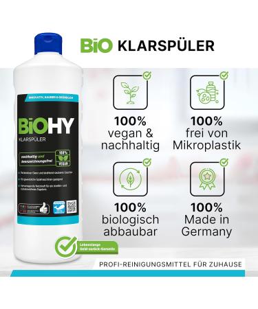 Biohy Clearing Aisle (3 x 250ml) | Organic Dishwasher Cleaner | Extra Strong for Gastronomy & Household | Fresh Shine for Glass & Dishes | International Shipping - Buy Online on GoSupps.com