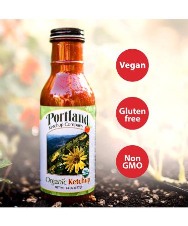 Portlandia Foods Organic Ketchup Gift Box (14 fl oz, Pack of 3) | Gluten-free, Vegan, Non-GMO | USDA Organic Certified | Made in Oregon, USA - Buy Online on GoSupps.com