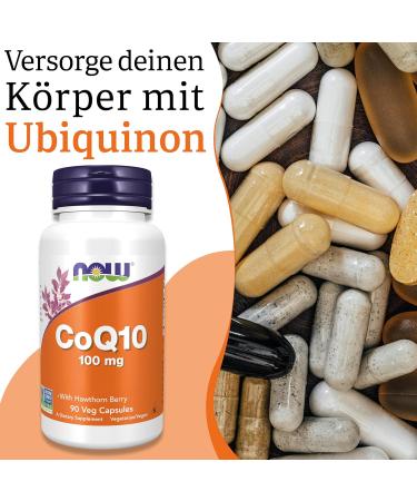 Now Foods COQ10 100mg - Vegan Hawthorn Tablets Gluten-Free Soy-Free Non-GMO 90 Count - Buy Online on GoSupps.com
