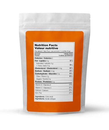 Citric Acid (1KG) by Elo s Premium |100% All-Natural Food Grade Flavour Enhancer| Packaged In Canada| Used As Household Cleaner and Preservative| Non-GMO Kosher and Halal Friendly Gluten Free| Make Skincare Cooking Baking Bath Bombs and More - Buy Online on GoSupps.com