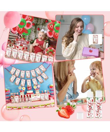 30 Pack Strawberry Baby Shower Games Lip Balms Bulk Games Prizes Party Gifts for Guests Friends Gender Reveal Favors Decorations Souvenirs Baby Shower Valentine's Gift Bags Stuffers(Strawberry) - Buy Online on GoSupps.com