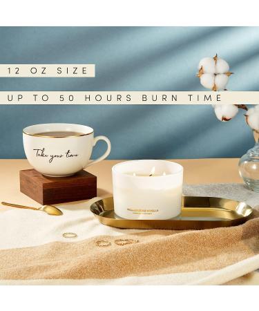 96NORTH Luxury Vanilla Soy Candle | Large 3 Wick Jar | 50-Hour Burn Time | 100% Natural Soy Wax | Aromatherapy Scent | Housewarming Gift - Buy Online on GoSupps.com