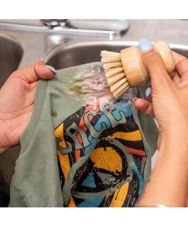 Basic Goods Trading Company Stain Bar Kit - Laundry Spot Stain Remover with Bamboo Scrub Brush - Travel Friendly Alternative to Stain Remover Stick/Pen - Buy Online on GoSupps.com