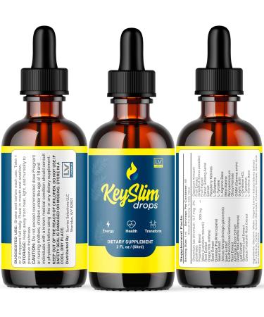 LIVORKA KeySlim Drops Dietary Liquid Support Supplement - 1 Bottle (30 Day Supply) - Buy Online on GoSupps.com