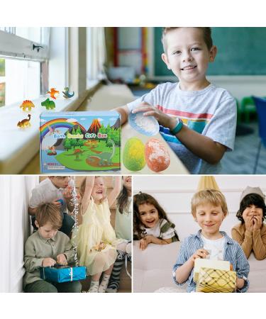 Bandbombs 6PC Bath Bomb Gift Set - Surprise Toys for Kids & Women | Fun Foam Bath Balls with Dinosaur Theme | Perfect Birthday Gift - Buy Online on GoSupps.com