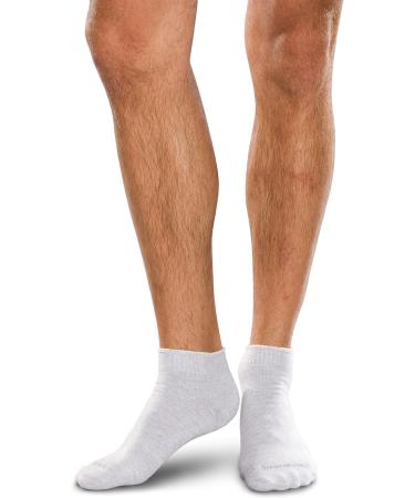 SMARTKNIT Seamless Mini-Crew Socks 3-Pack for Diabetes, Arthritis, Sensitive Feet - Black White Grey (Small) - Buy Online on GoSupps.com