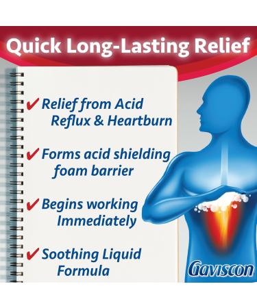 Gaviscon Heartburn Relief Extra Strength Liquid ICY Mint 600 ml - Buy Online on GoSupps.com
