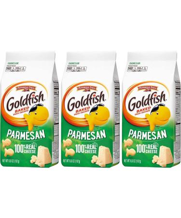 Pepperidge Farm Goldfish Parmesan Flavored Baked Crackers | Baked with Real Cheese | 6.6 Oz (3 Pack) - Buy Online on GoSupps.com