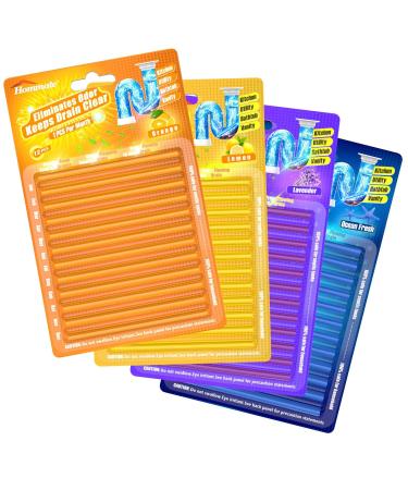 Drain Sticks DrainStix Drain Cleaner Sticks Odor Eliminating Clog Removing Sticks for Sinks & Drains Lemon-XM