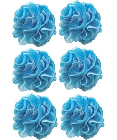 Buy Bath Loofah Pack of 6 - Exfoliating Shower Sponges for Scrubbing & Cleansing | Ideal Body Wash Pouf - Buy Online on GoSupps.com