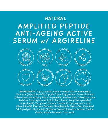 MooGoo Amplified Anti-Ageing Serum with Argireline Amplified Peptide - 50x More Potent Than Regular Argireline Peptide - Buy Online on GoSupps.com