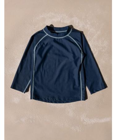 Leveret Long Sleeve UPF 50+ Baby Boys Girls Rash Guard Swim Shirt in Navy - 12M to 5T - Buy Online on GoSupps.com