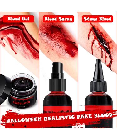 Best Halloween Fake Blood Makeup Set | Dripping & Coagulated Blood for Cosplay & Dress Up - Buy Online on GoSupps.com