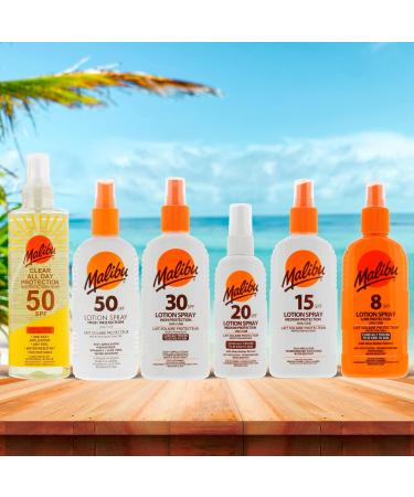 Malibu 250ml SPF 30 Clear Protect Spray - Pack of 1 | Sunscreen Spray 250ml - Buy Online on GoSupps.com