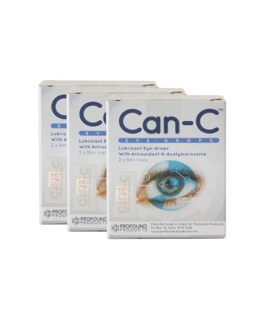 Can-c Eye Drops - Three Boxes: Contains Six 5ml Vials (3) 0.17 Fl Oz (Pack of 3)