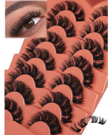 Alphonse D Curl Faux Mink Fluffy False Eyelashes | DIY Cluster Lashes | Natural Wispies | 7 Pairs Pack | Style A - Buy Online on GoSupps.com