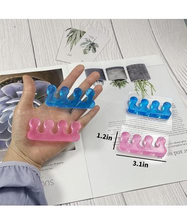 4 Pcs Repeatable Washable Toe Separators for Pedicure - Toe Separators for Nail Polish Application - Buy Online on GoSupps.com