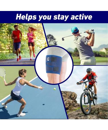 Neo-G Thigh Support: Compression Sleeve for Hamstring and Quadriceps Muscles - Sprains, Strains, and Sports Injuries - Adjustable Medical Device - Buy Online on GoSupps.com
