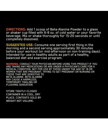 Buy Optimum Nutrition Beta-Alanine Powder - Unflavored  7.15 oz | Boost Performance & Endurance - Buy Online on GoSupps.com