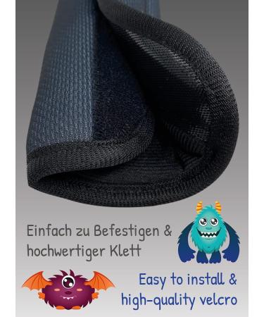 HECKBO 2X Kids Car Seat Belt Pads - Monster Design - Seat Belt Protectors for Kids and Babies - Buy Online on GoSupps.com