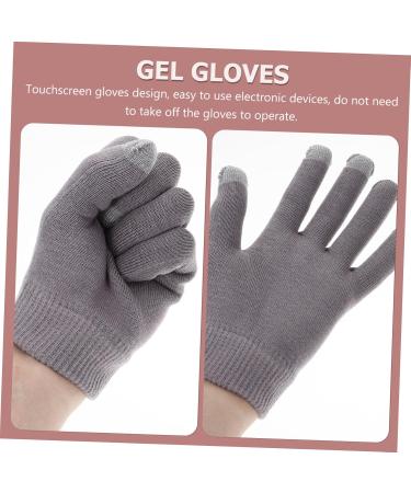 FRCOLOR 1 Pair Womens Gloves Moisturizing Gloves Lotion Hand Protection Moisturizing Gel Gloves Gel Gloves for Women Gloves for Moisturizing Hands Overnight Women's Cotton Hand Gloves Spa 21x14cm Grey - Buy Online on GoSupps.com