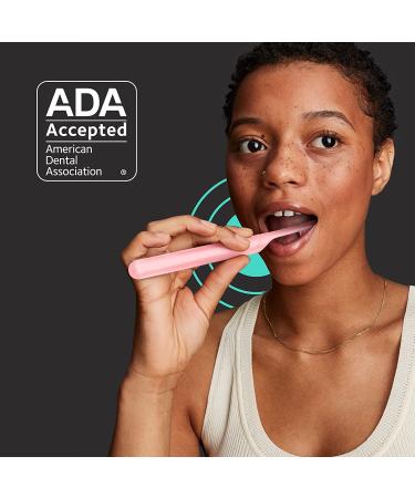 quip Smart Electric Toothbrush with Bluetooth & Rewards App - Travel-ready Sonic Toothbrush with Mirror Mount, Soft Bristles, Timer, Metal Handle - All-Pink - Buy Online on GoSupps.com