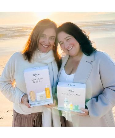 OSEA Glow & Go Facial Set Ocean Facial Cleanser DayGlow Face Oil & Gua Sha Clean Beauty Gift for Radiant Skin & Mother's Day - Buy Online on GoSupps.com