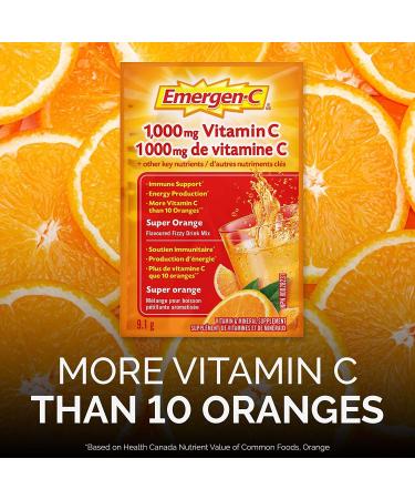 Emergen-C Variety Flavor Pack - 90 ct. Orange 30 count (Pack of 3) - Buy Online on GoSupps.com