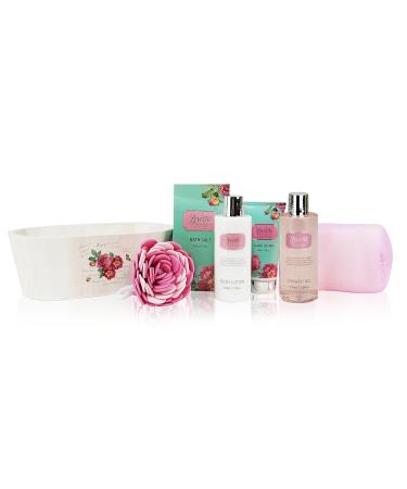 Valentine's Day Relaxing Spa Kit | Natural English Rose Gift Set for Women & Teens | Bath & Body Works Essentials - Buy Online on GoSupps.com