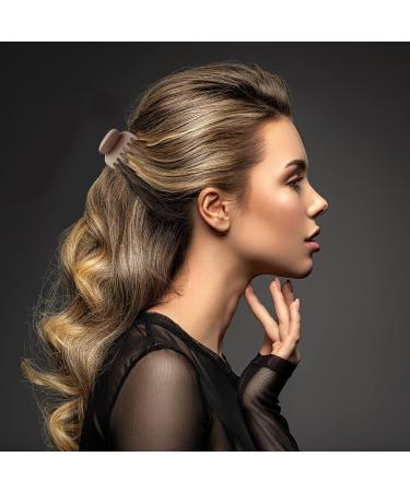 Kaund 8 PCS 1.6 Inch Non-slip Matte Hair Clips for Thin Hair - Medium Size Double Row Teeth Jaw Clips for Women - Neutral Colors - C01-8 Pack - Buy Online on GoSupps.com