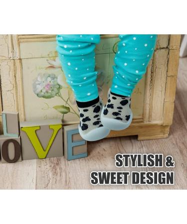Dookeh Baby Shoes Soft Sole Sneakers 9-12 Months - Leopard Print | Toddler Infant Boys Girls First Walking Shoes - Buy Online on GoSupps.com