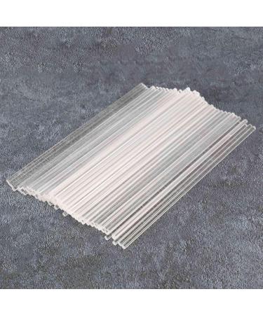 TsoLay 200 Pieces 6 Inch Acrylic Lollipop Sticks Clear Reusable Acrylic Rods for Making Lollipops Cake Candy Chocolates - Buy Online on GoSupps.com