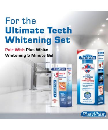 Plus White Stain Guard Post Whitening Stain Rinse - Protects Against Smoking Wine & Coffee - Dentist Recommended Whitening Teeth Rinse (6 oz Pack of 2) 6 Fl Oz (Pack of 2) - Buy Online on GoSupps.com