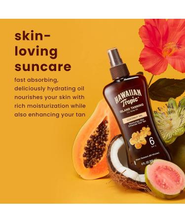 Hawaiian Tropic Dark Tanning Oil Spray Pump SPF 6 8oz - 2 Count Pack - Buy Online on GoSupps.com