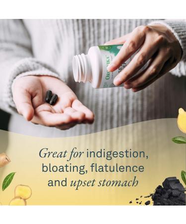 Organika Digest Relief- with Ginger and Activated Charcoal- Relief for Digestive Upset 90 Count (Pack of 1) - Buy Online on GoSupps.com
