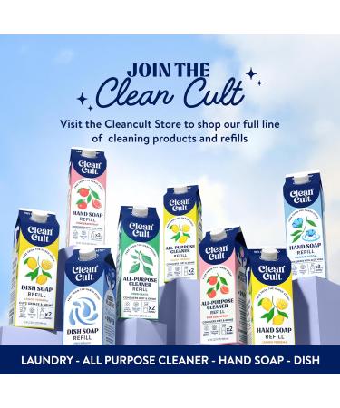 Cleancult - Lemon Verbena - Moisturizing Liquid Hand Soap - Refillable Aluminum Bottle - Made with Aloe Vera - Nourishes & Moisturizes Dry & Sensitive Skin - 12 oz - 1 Pack Lemon Verbena 12 Fl Oz (Pack of 1) - Buy Online on GoSupps.com