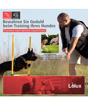 LIOLUX Dog Whistles with Klicker & Lanyard - Professional Training Pipe for Dogs | Loud & Clear R tter Call in Kaitoke Gr n/Schwarz - Buy Online on GoSupps.com