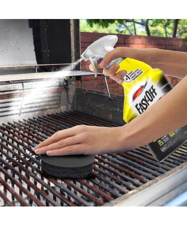 Easy Off Heavy Duty Degreaser Cleaner Spray 32 oz & Bristle Free BBQ Grill Cleaning Brush - Fast Grease & Grime Removal - Buy Online on GoSupps.com